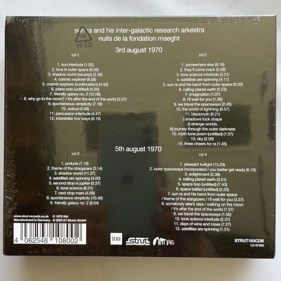 Sun Ra & His Arkestra – Four Compact Disc Box Set, 4xCD, Strut, 2025 BRAND NEW - Picture 3 of 3